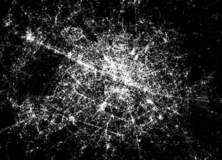 Illustration for article titled Un check-in, una luz: asĂ es el mapa del mundo segĂșn Foursquare